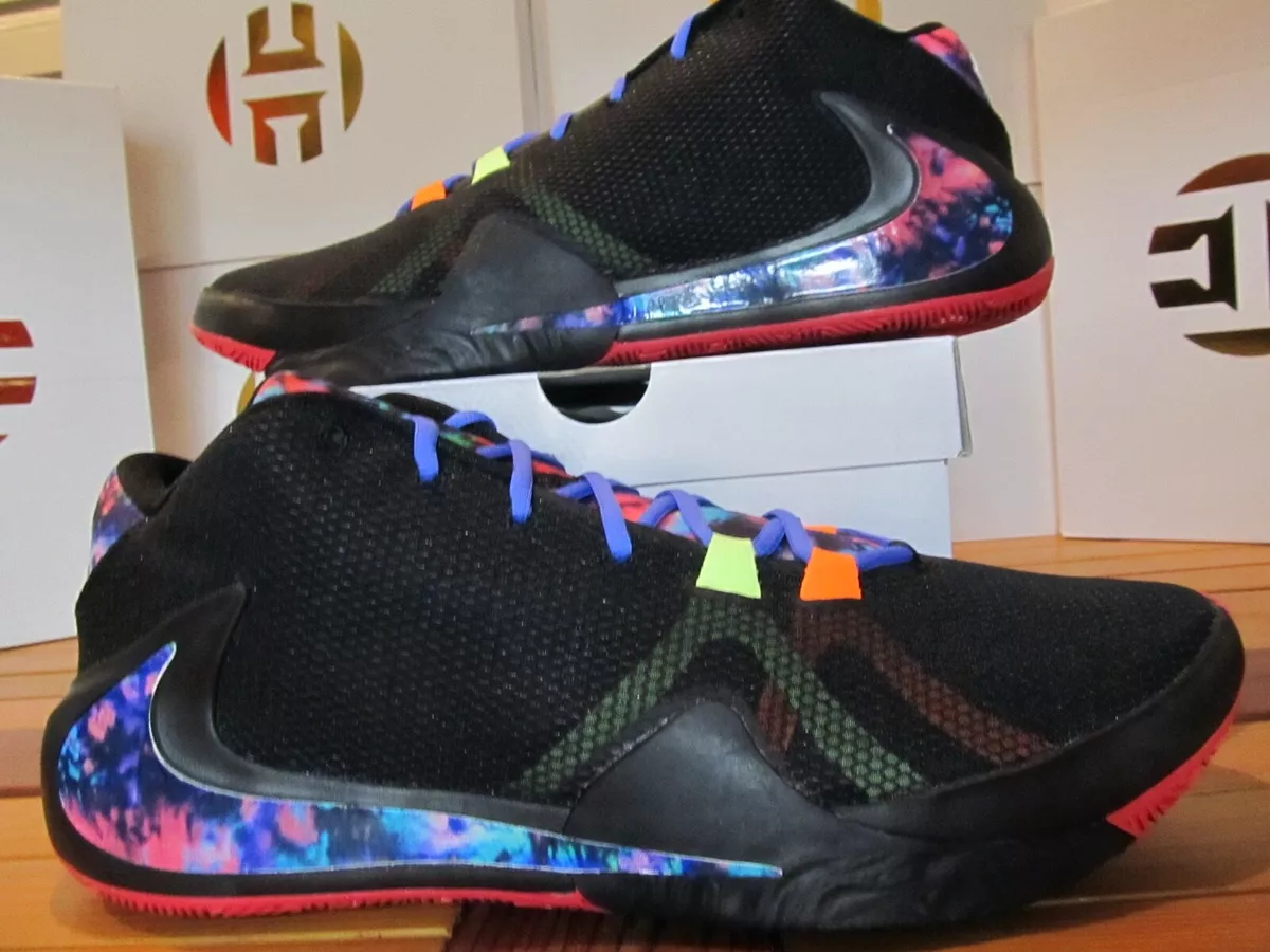 Nike EYBL Zoom Freak 1 PROMO Black Multi Pink 6.5 Wmns8 CZ6200 001