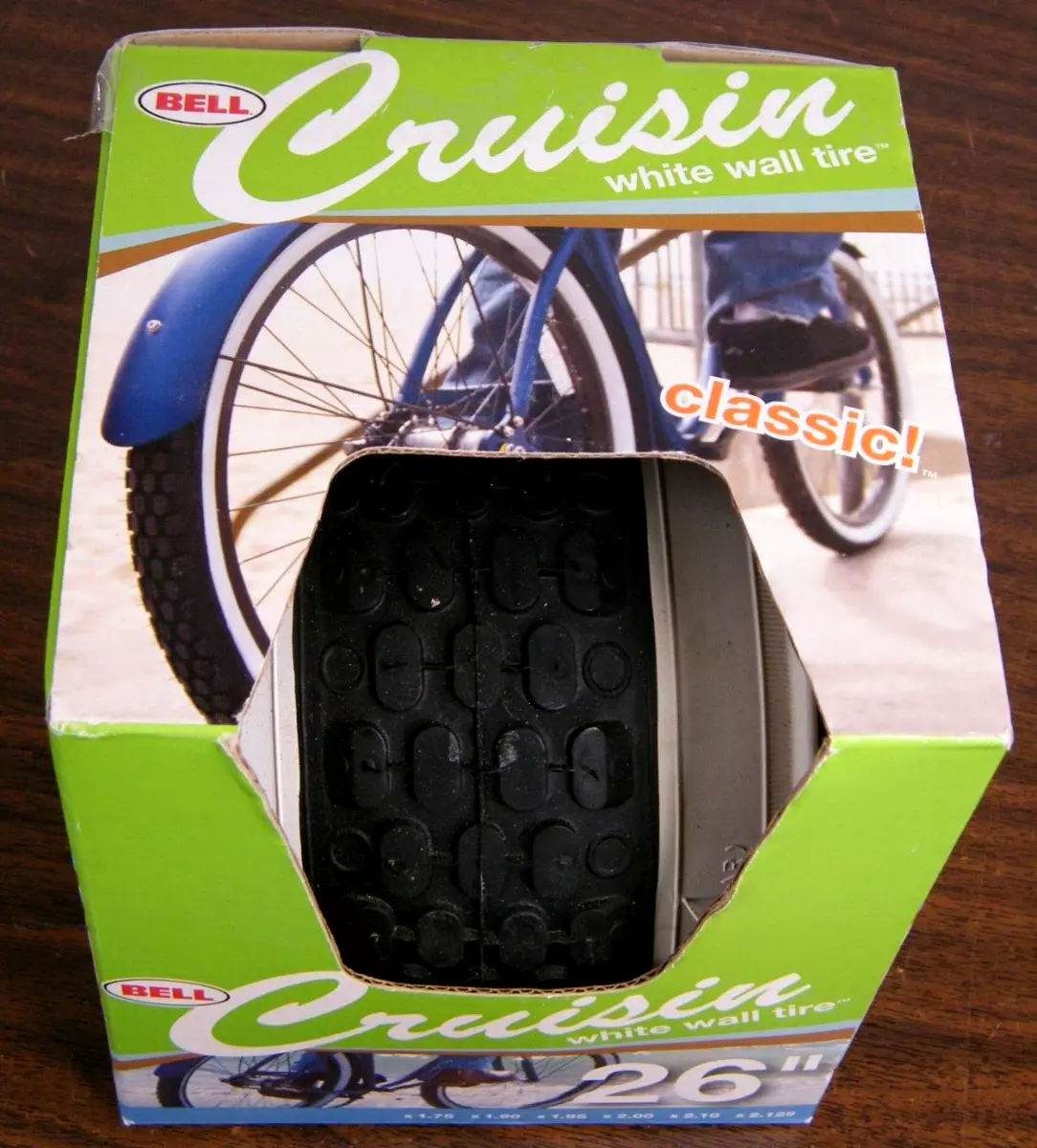 New Bell White Wall Classic Cruiser Bike Tire 26