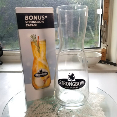Strongbow Apple Cider Glass Carafe New in Box 660 ml
