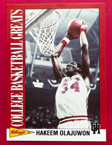 Hakeem Olajuwon - 1992 Kellogg's Raisin Bran #11 de 18 - Universidad de Houston - Imagen 1 de 2