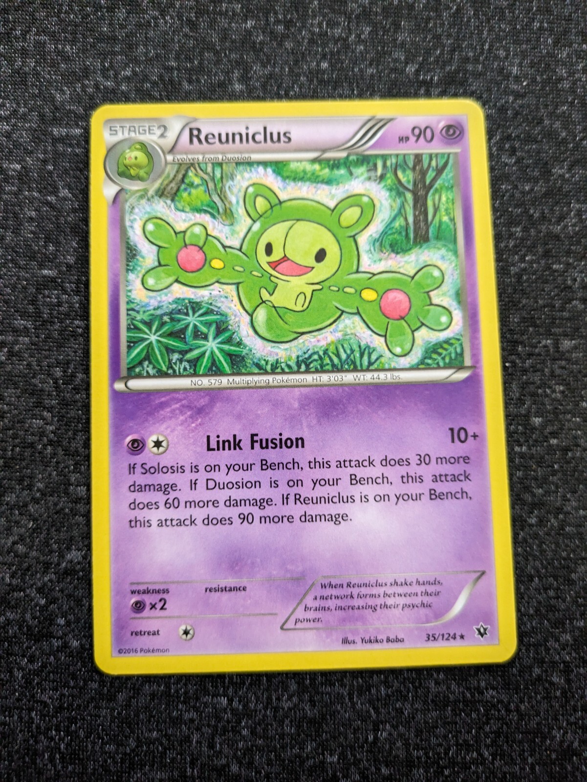 Reuniclus 35/124- Fates Collide- Rare- NM/M