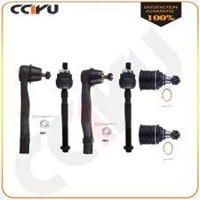 6pcs Front Inner Outer Tie Rods Ball Joints Suspension For 1994 1995-1997 Acura