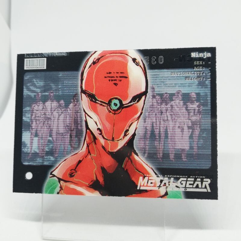 026 Ninja Metal Gear Solid Trading cards Plastic Back serial