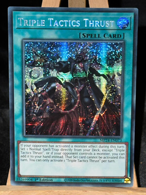 YUGIOH TRIPLE TACTICS THRUST PRISMATIC SECRET RARE 1ST NEAR MINT MP24-EN073