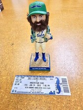 Autographed Glenn Hubbard Bobblehead Lexington Legends Braves 2016 SGA + stub