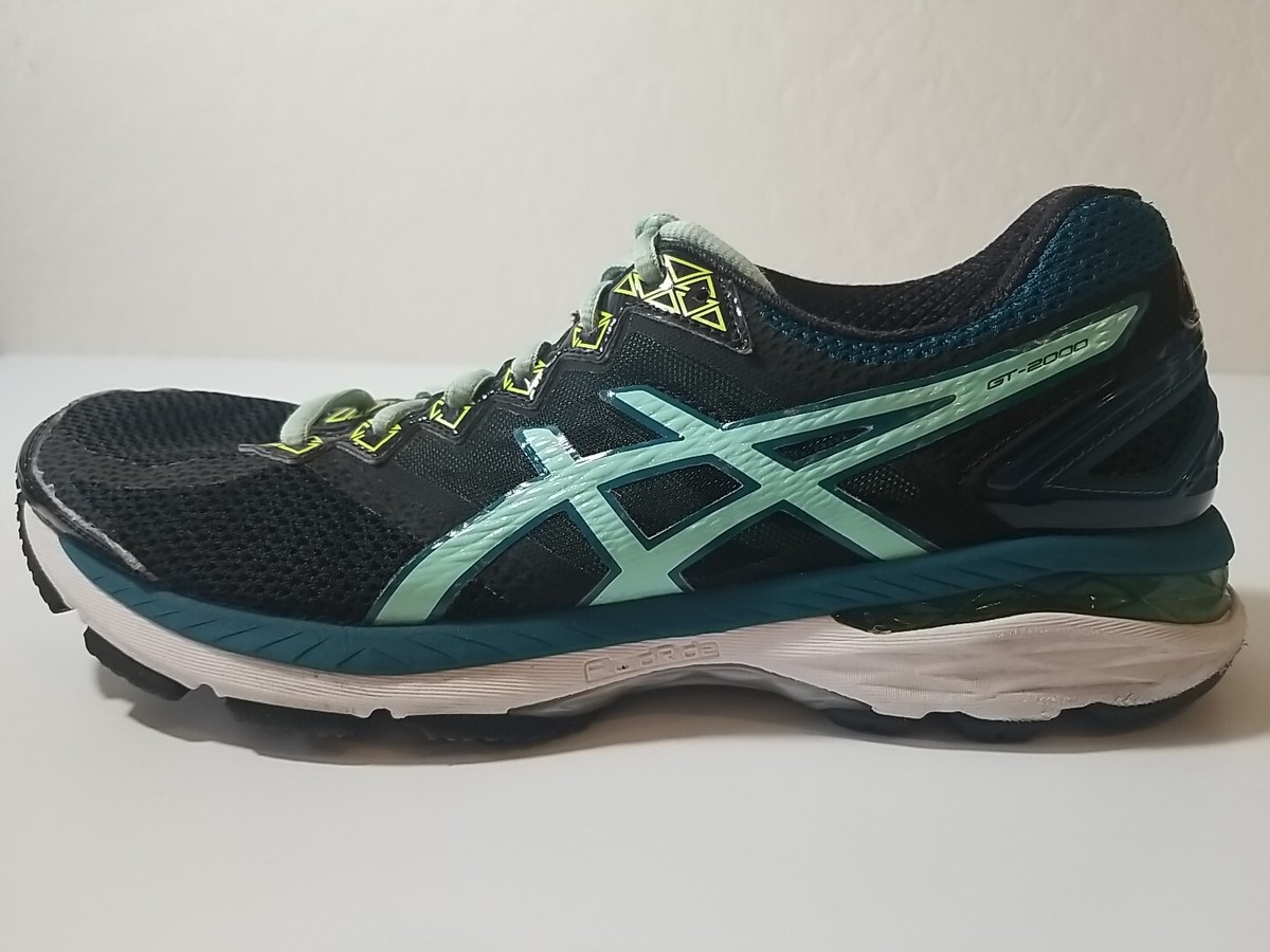 Shoes T656n Asics Asics Womens GT 2000 T656N Black/ Teal Running