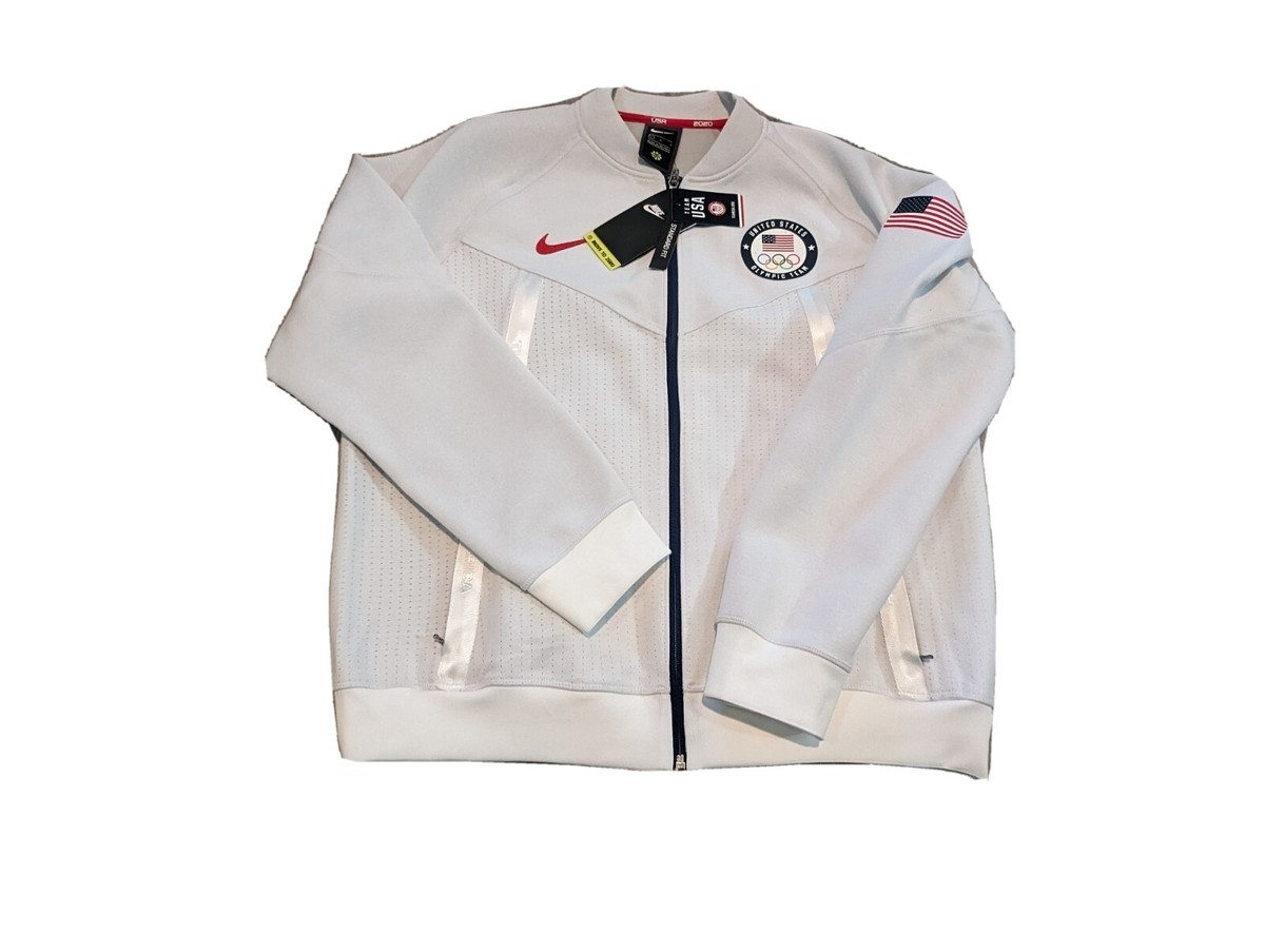 Nike Team USA Olympics 2020 Knit Media Day Jacket Mens Sizes