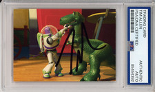 1995 DISNEY SKYBOX TOY STORY #8 BUZZ LIGHTYEAR SIGNED CARD TIM ALLEN PSA DNA COA