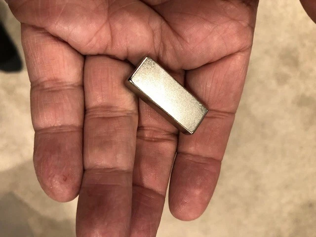 MAGNETIC WATER TECHNOLOGY Neodymium Rare Earth Magnet Highest Grade N52 1.25" x 1/2" x 1/4" Nickel Coated
