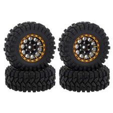 Meus Racing 1.2-inch Beadlock Wheels Brass Rim Aluminum 1.0plus Tire Set Nega Meus Racing 1.2-inch Beadlock Wheels Brass Rim Aluminum 1.0plus Tire Set Nega