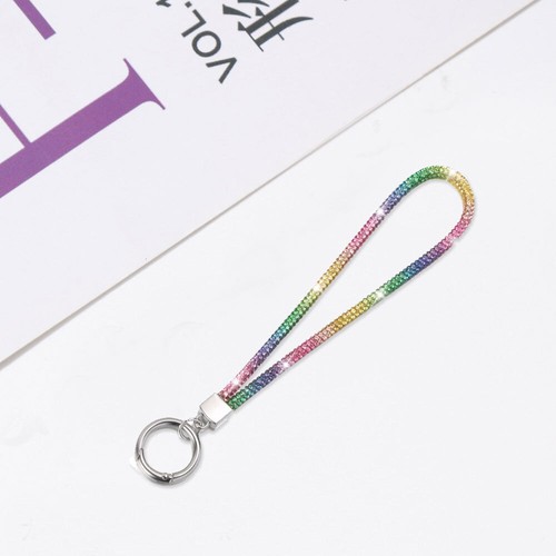 Bling Keychain Rhinestone Phone Lanyard Wrist Strap Hanging Cord Anti-lost Ropes - Picture 8 of 19