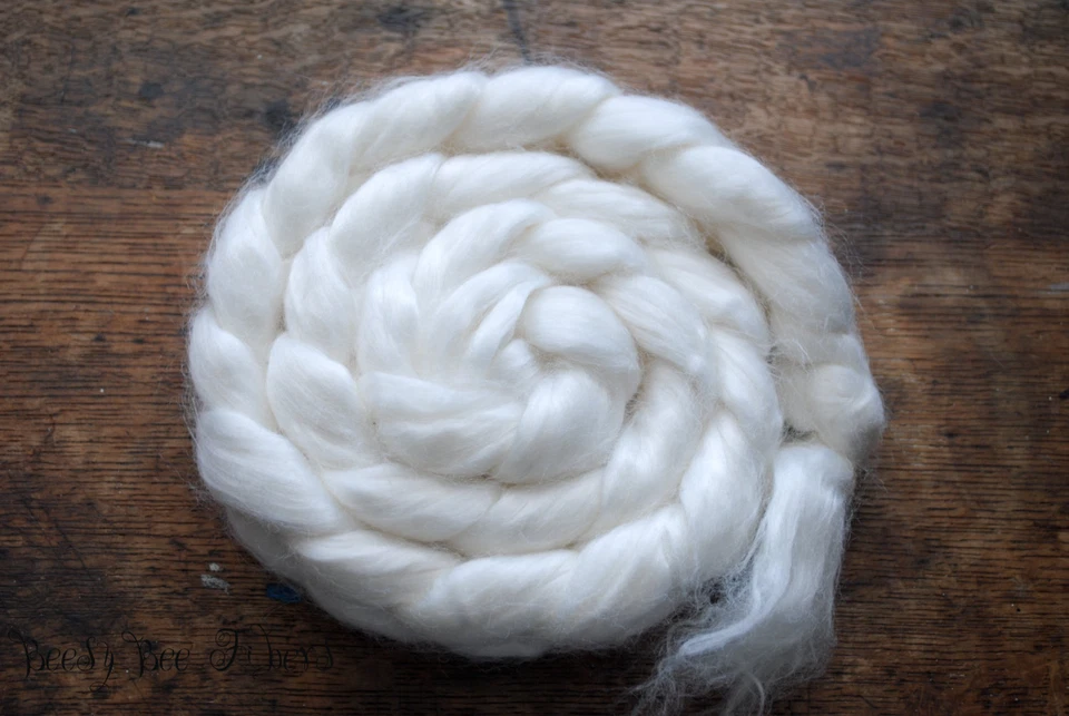 Rayon Bamboo Roving Undyed Combed Top Felting or Spinning Cellulose 2 oz - Image 2 of 3