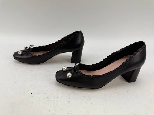 Kate Spade New York Womens Danielle Leather Mid Heel Pumps Black Size 6.5 - Picture 7 of 8