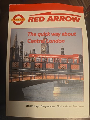 Undated Red Arrow London Bus Route Map - 第 1/3 張圖片