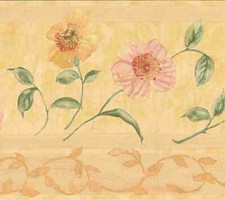 WILD FLOWERS WALLPAPER BORDER - B0131