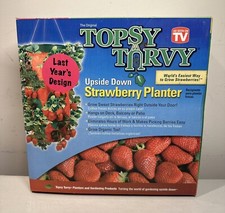 Topsy Turvy Strawberry Planter Hanging Basket start kit outdoor As Seen On Tv B9