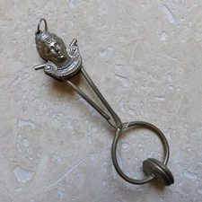 SUPERB & LARGE ANTIQUE SKIRT LIFTER WOMAN DESIGN ( #19 )