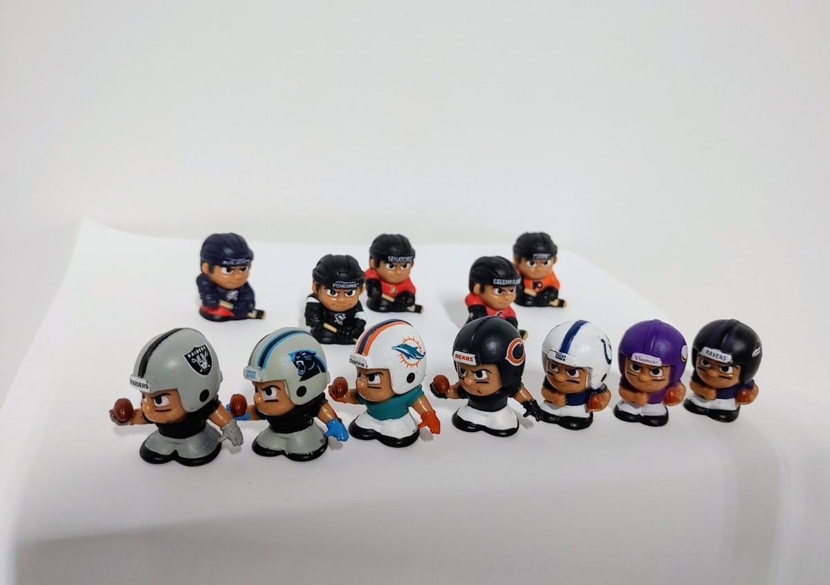 NFL NHL TeenyMates Lot Pencil Eraser Toppers 12 Football Mini Figures | eBay