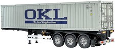 40-FOOT CONTAINER 3-AXLE SEMI-TRAILER TAMIYA 1/14 RC TRACTOR TRUCK Kit 56377