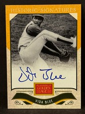 2012 Panini Golden Age Historic Signatures VIDA BLUE Baseball AUTO