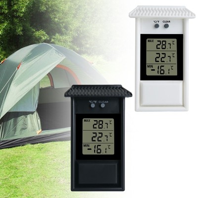 Digitalanzeige Max Min Gewächshaus Thermometer Gauge Garten Innen Außen Wand