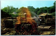 Making Charcoal at Jack Daniel's Distillery, Lynchburg (Pop.361), Tennessee