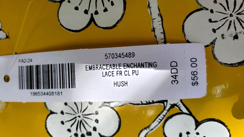 NWT Soma Embraceable Enchanting Lace Front Click Bra in Pink Vamp Size 34DD - Picture 3 of 9