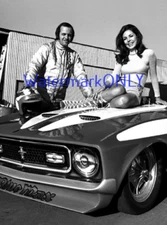 Harry Schmidt "Blue Max" Richard Tharp 1972 Mustang NITRO Funny Car PHOTO! #(8)