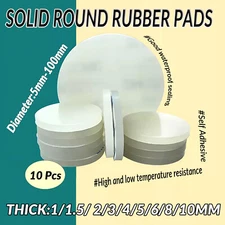 Self Adhesive Silicone Rubber Feet White Round Furniture Pad Protectors Ø5-150mm