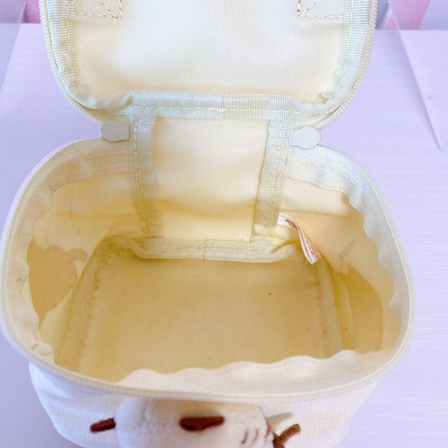 Sanrio Nemukko Nyago Kosmetiktasche Tasche Mini Katze schläft weiß braun Kawaii JP - Bild 7 von 24