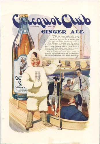 Clicquot Club Ginger Ale Eskimo & Matrosen um 1920