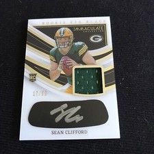 2023 Immaculate Collection Sean Clifford Eye Black Rookie Jersey Auto RC #17/99