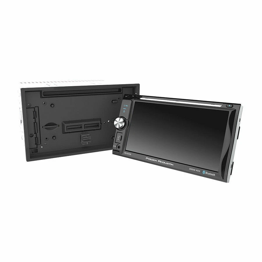 Power Acoustik PD-625B 2 DIN Detachable Face DVD/CD/MP3 Player Bluetooth AUX USB - Image 4 of 4