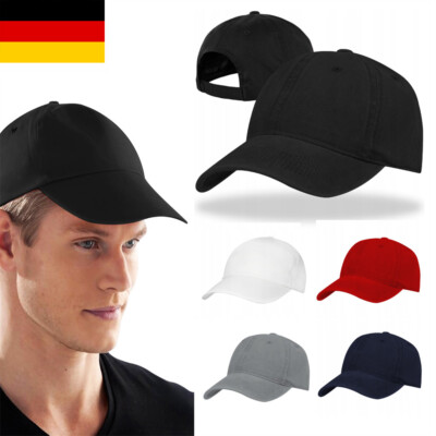 Basecap Baseball Caps Mütze Verstellbare Kappe Schwarz Herren Damen kappe neue