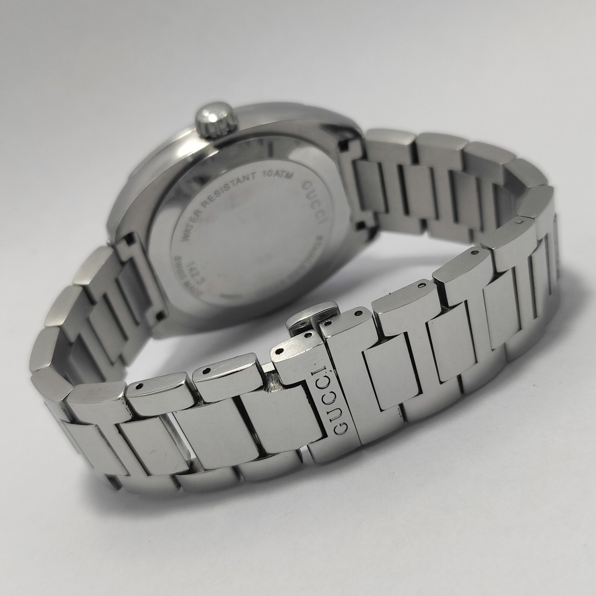 GUCCI 142.3 GG2570 YA142303 Large Dive Navy Face Swiss Men