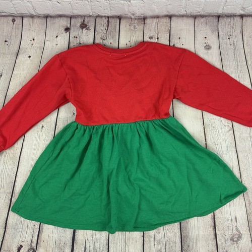 6x Mad Engine Dress Girl's Size Small Red Green Light Up Christmas Tree Pom Poms - Picture 15 of 15