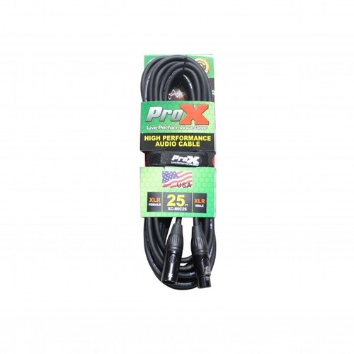 Pro X 25 Ft. Balanced XLR-F to XLR-M High Performance Audio Cable - Picture 2 of 4