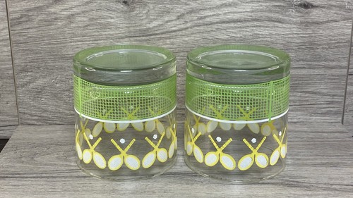 Vintage Libbey J. Scott Tennis Racket Lowball Whiskey Glasses HTF Barware 2pcs - Picture 16 of 17