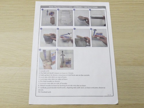 The Legend of Zelda Skyward Sword Amazing Store CDU Stand Merchandise (Unbuilt) - Picture 16 of 22