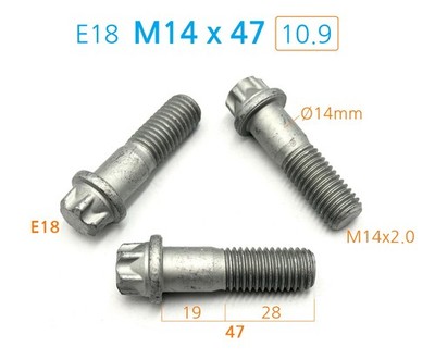 20 St. MBN 10143 Sechsrundschraube M14x50 (M14x47) 10.9 Zinklamelle Torx E18