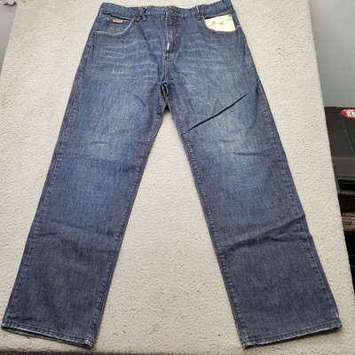LRG Baggy Skater Jeans Mens 38 Blue Denim Faded Y2K The Hills Have Eyes 