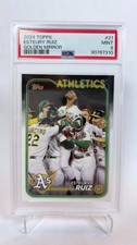 2024 Topps Series 1 Esteury Ruiz Golden Mirror PSA 9 #21