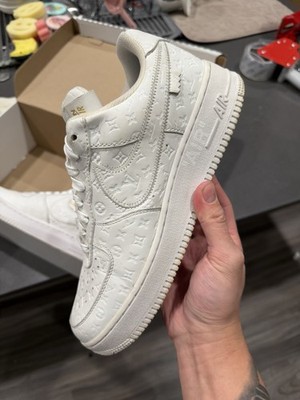 Size 9 - Louis Vuitton x Nike Air Force 1 Low Triple White NO BOX OR EXTRAS