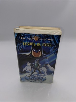 Batman and Mr. Freeze: Subzero (1998 VHS) Warner Bros. White Clamshell Case