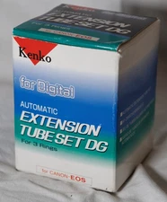 Kenko Automatic Extension Tube Set DG for Canon EOS- 12mm, 20mm, and 36mm - Mint