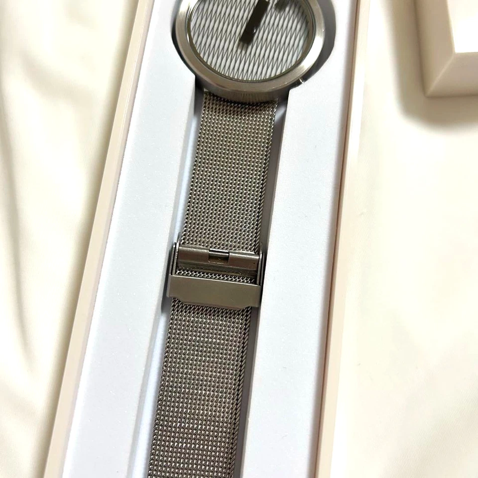 Серебряные наручные часы NAVA DESIGN ORA UNICA 39 мм из Японии редкие сняты с производства - б/у - Изображение 2 из 4