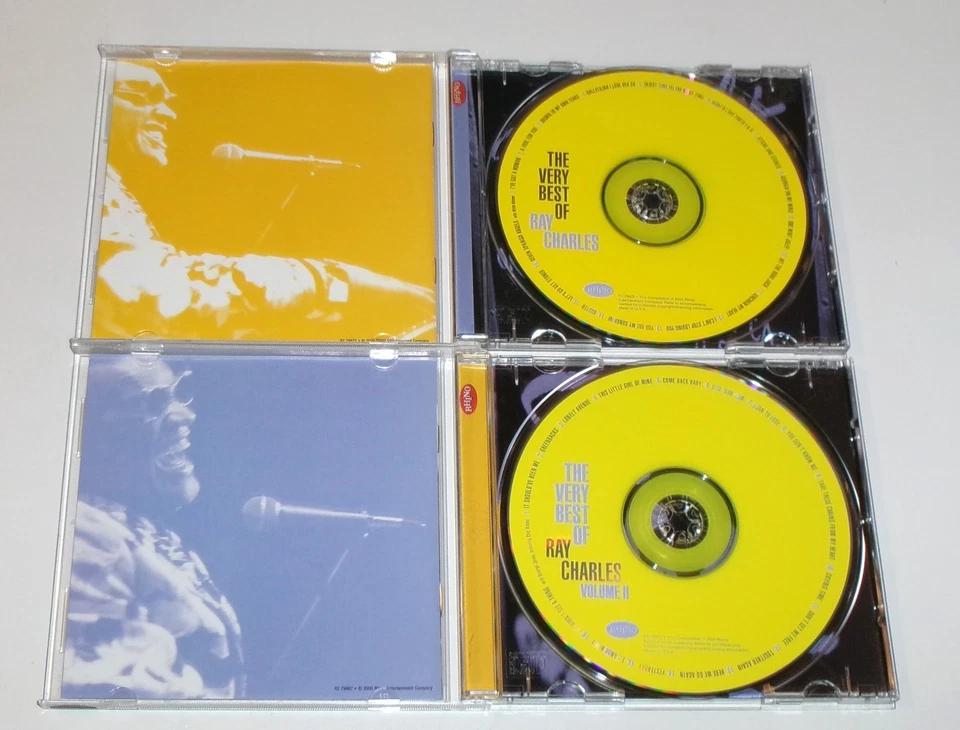 2 CD Lot The Very Best of Ray Charles Volume 1 & 2 Like New Condition 2000 Rhino - Image 3 of 4