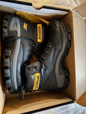 caterpillar boots steel toe men 8 new