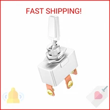 DaierTek 50A 12V DC Heavy Duty Toggle Switch 3 Position 50 Amp Toggle Switch 3 W
