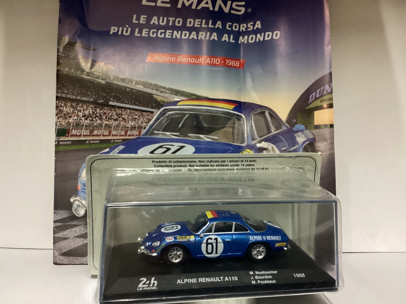 Ixo Alpine Renault A110 24H Le Mans 1968 Die-Cast 1/43, New In Display Case